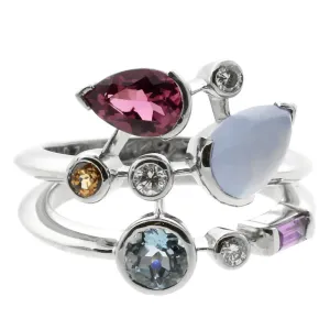 Cartier Meli Melo Platinum Diamond Ring Cartier Jewelry