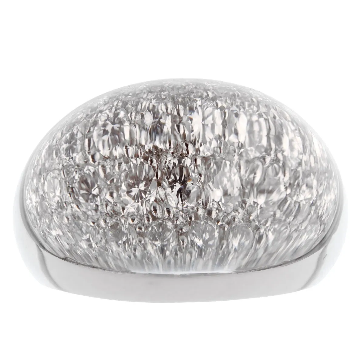 Cartier Myst Diamond Rock Crystal White Gold Ring Cartier Jewelry