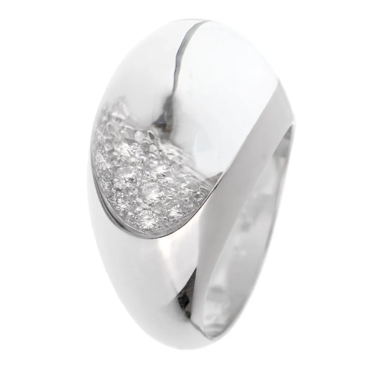 Cartier Myst Diamond Rock Crystal White Gold Ring Cartier Jewelry