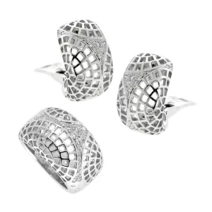 Cartier Nouvelle Vague Diamond 18k White Gold Suite Cartier Jewelry
