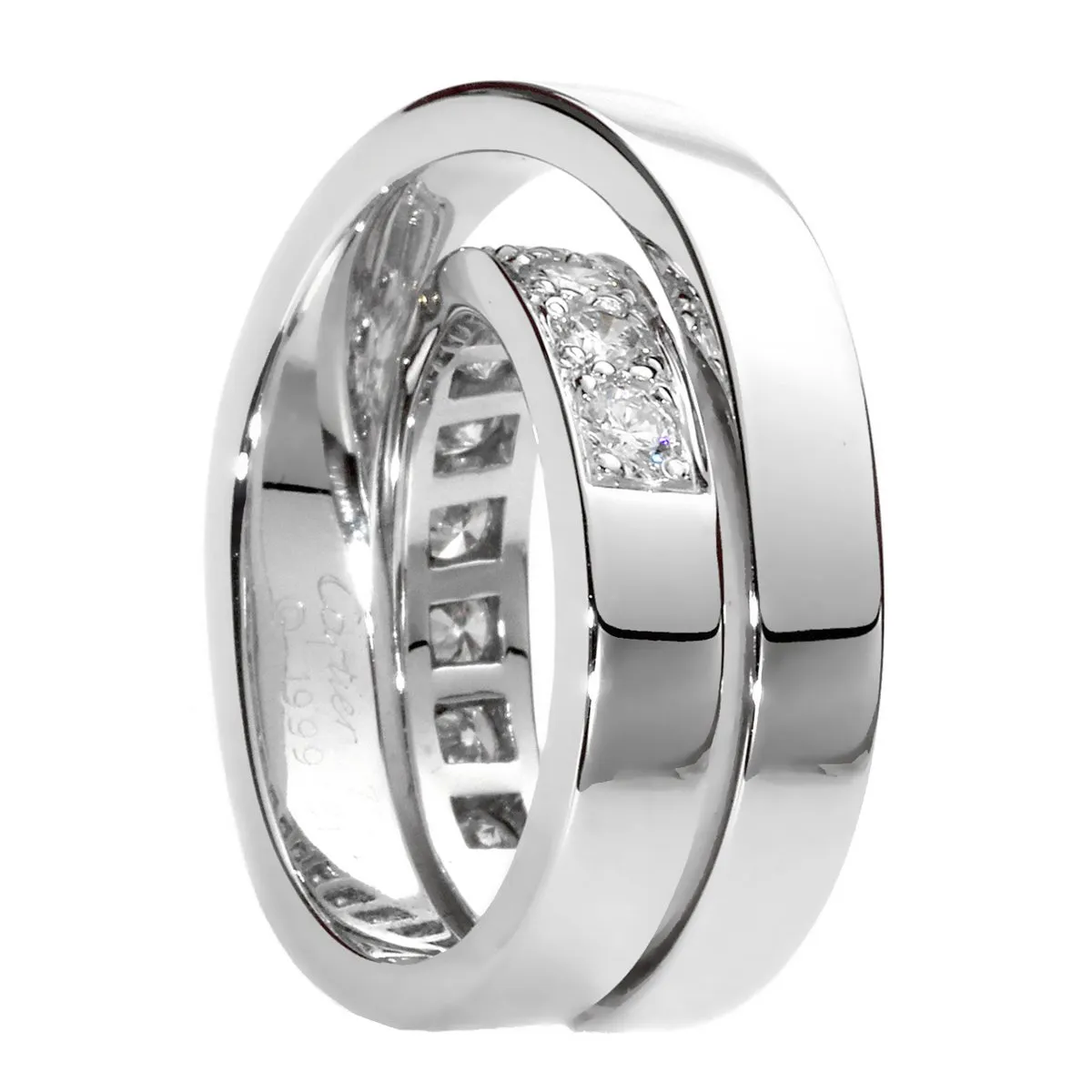 Cartier Nouvelle Vague Diamond Ring Sz 51 Cartier Jewelry
