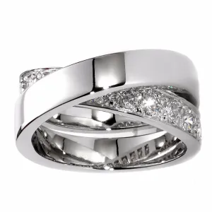 Cartier Nouvelle Vague Diamond Ring Sz 51 Cartier Jewelry