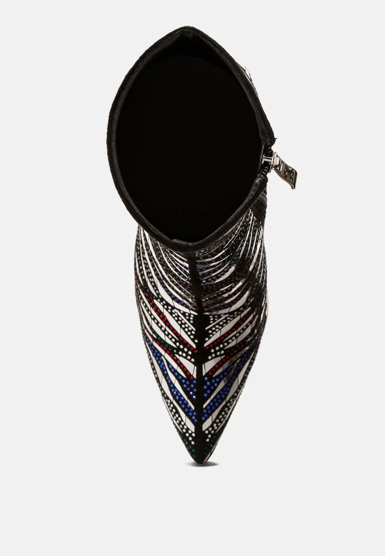 cartier pattern embellishment platform boots London Rag