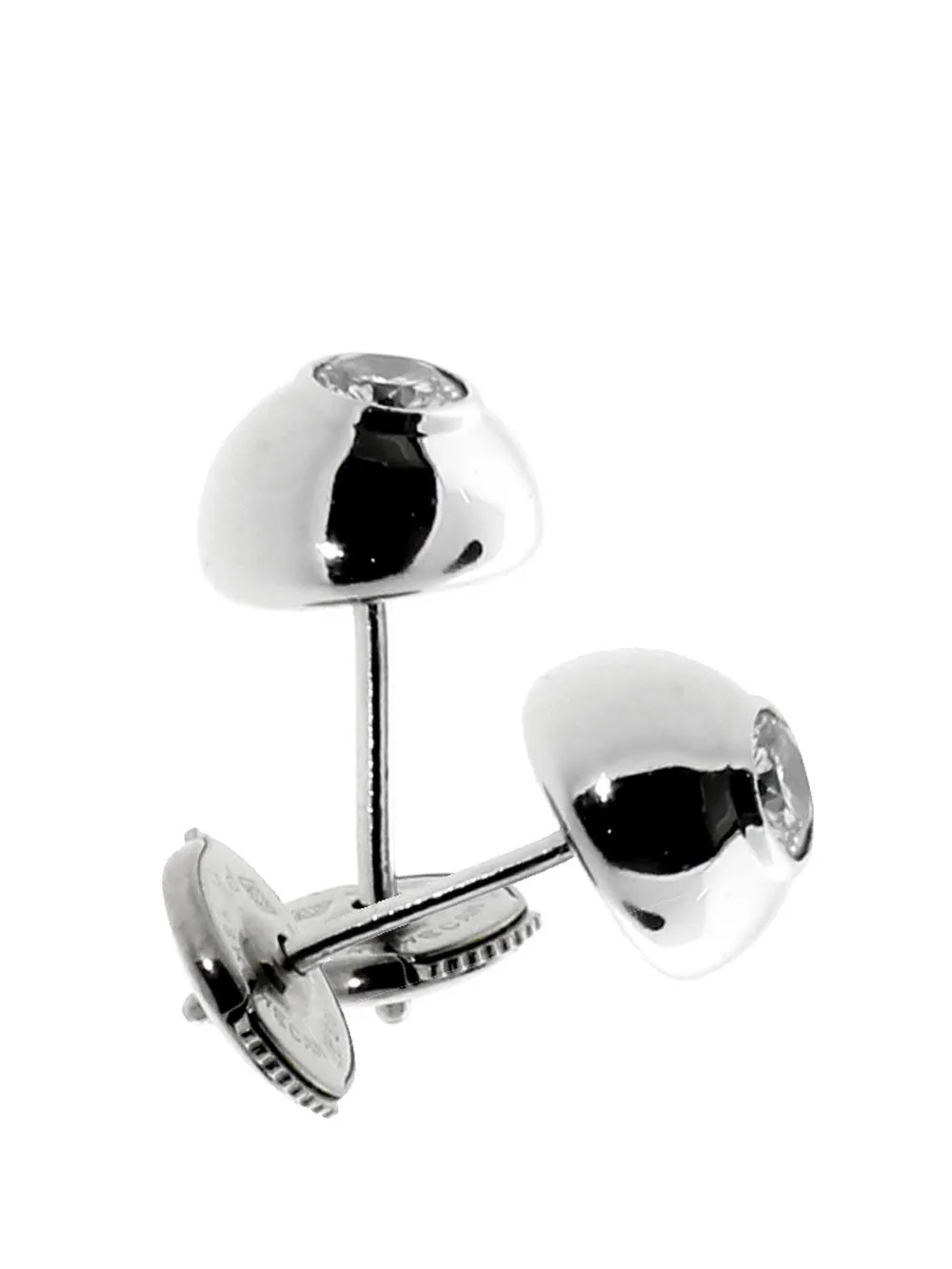 Cartier Perles de Diamants Diamond Stud Earrings in White Gold Cartier Jewelry