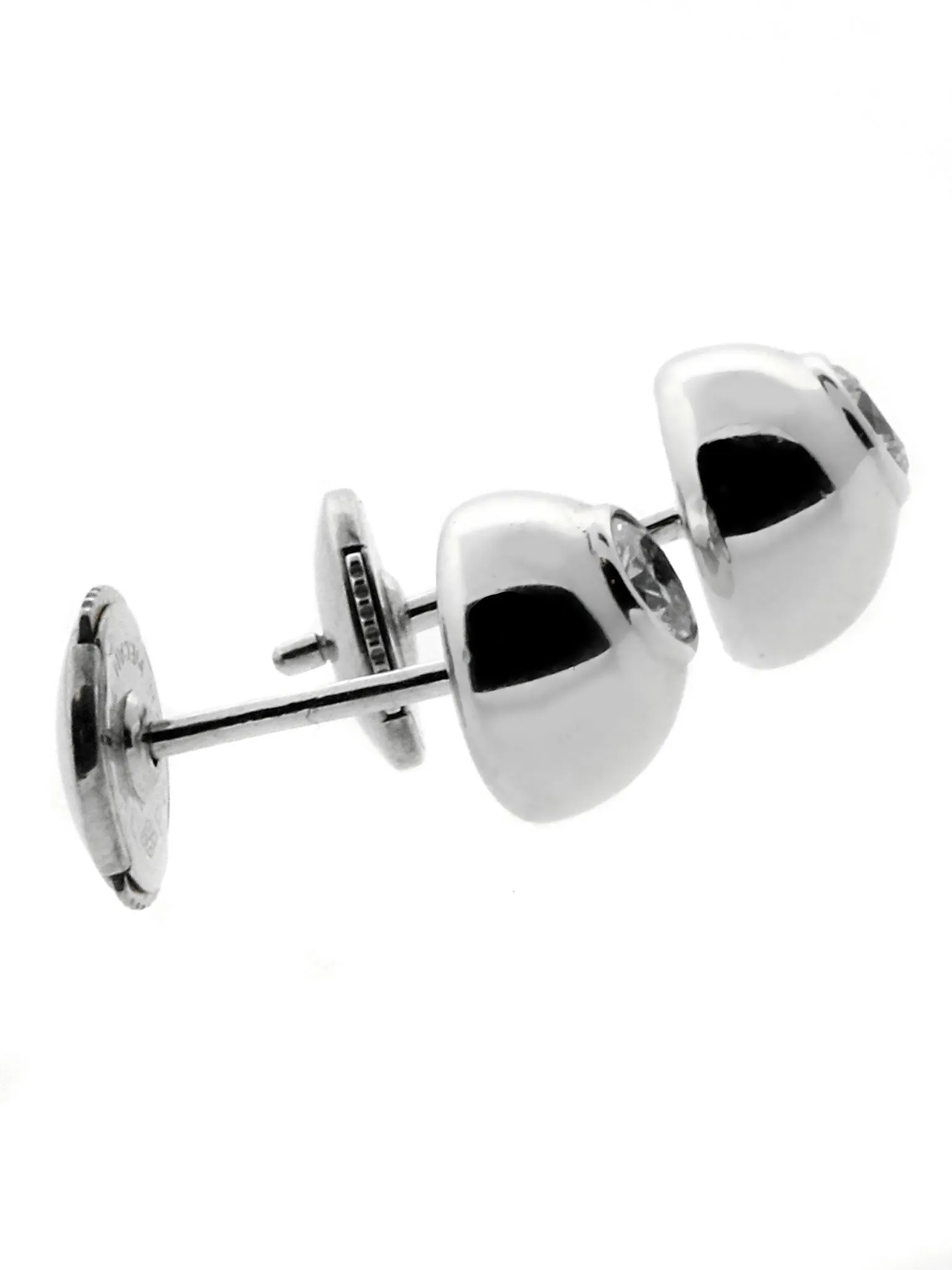 Cartier Perles de Diamants Diamond Stud Earrings in White Gold Cartier Jewelry