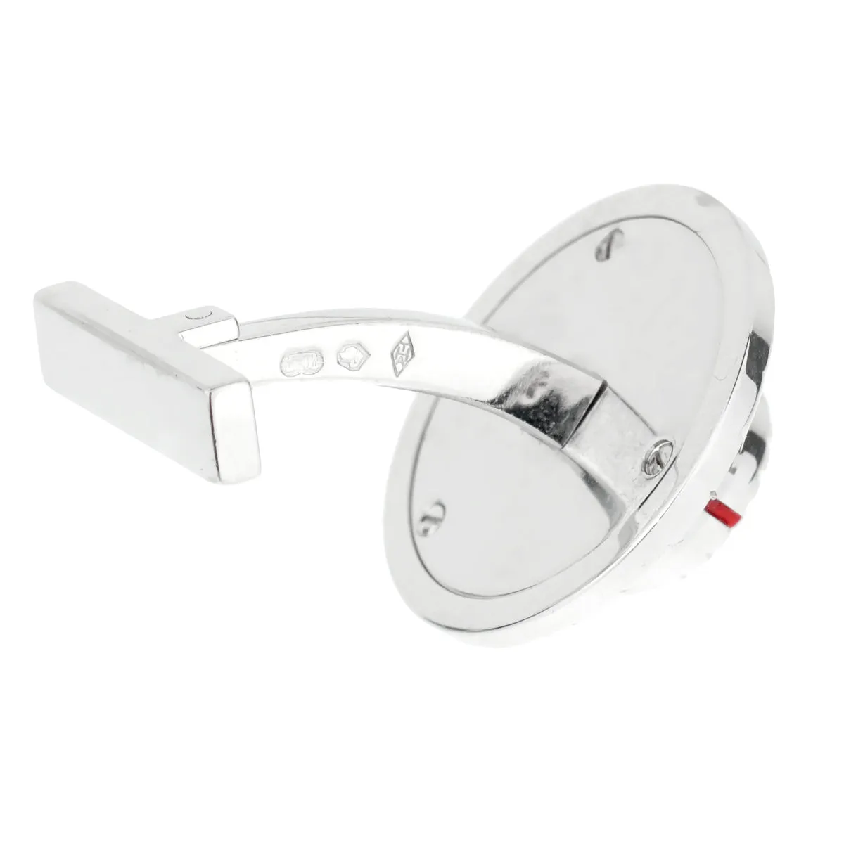 Cartier Safe Combination White Gold Cufflinks Cartier Jewelry