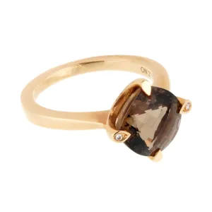 Cartier Smoky Quartz Diamond Cocktail Ring Cartier Jewelry