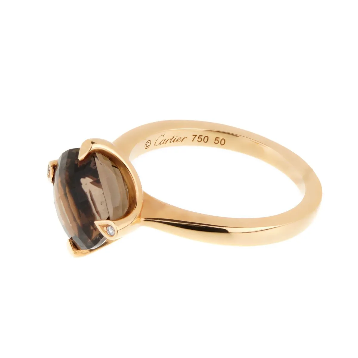 Cartier Smoky Quartz Diamond Cocktail Ring Cartier Jewelry