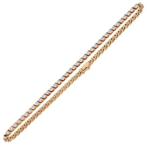 Cartier Tennis Diamond Yellow Gold Anklet Cartier Jewelry