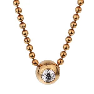 Cartier Vintage Solitaire Diamond Gold Pendant Necklace Cartier Jewelry