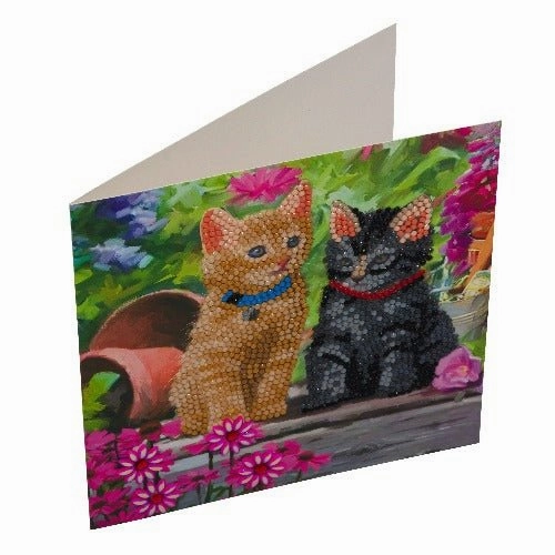 Cat Friends - Crystal Art Card Kit