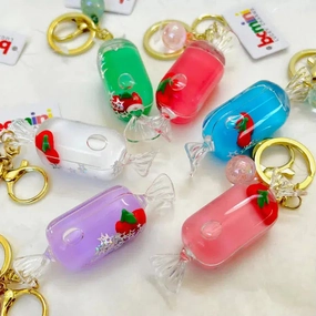 Cherry Candy Floaty Keyring