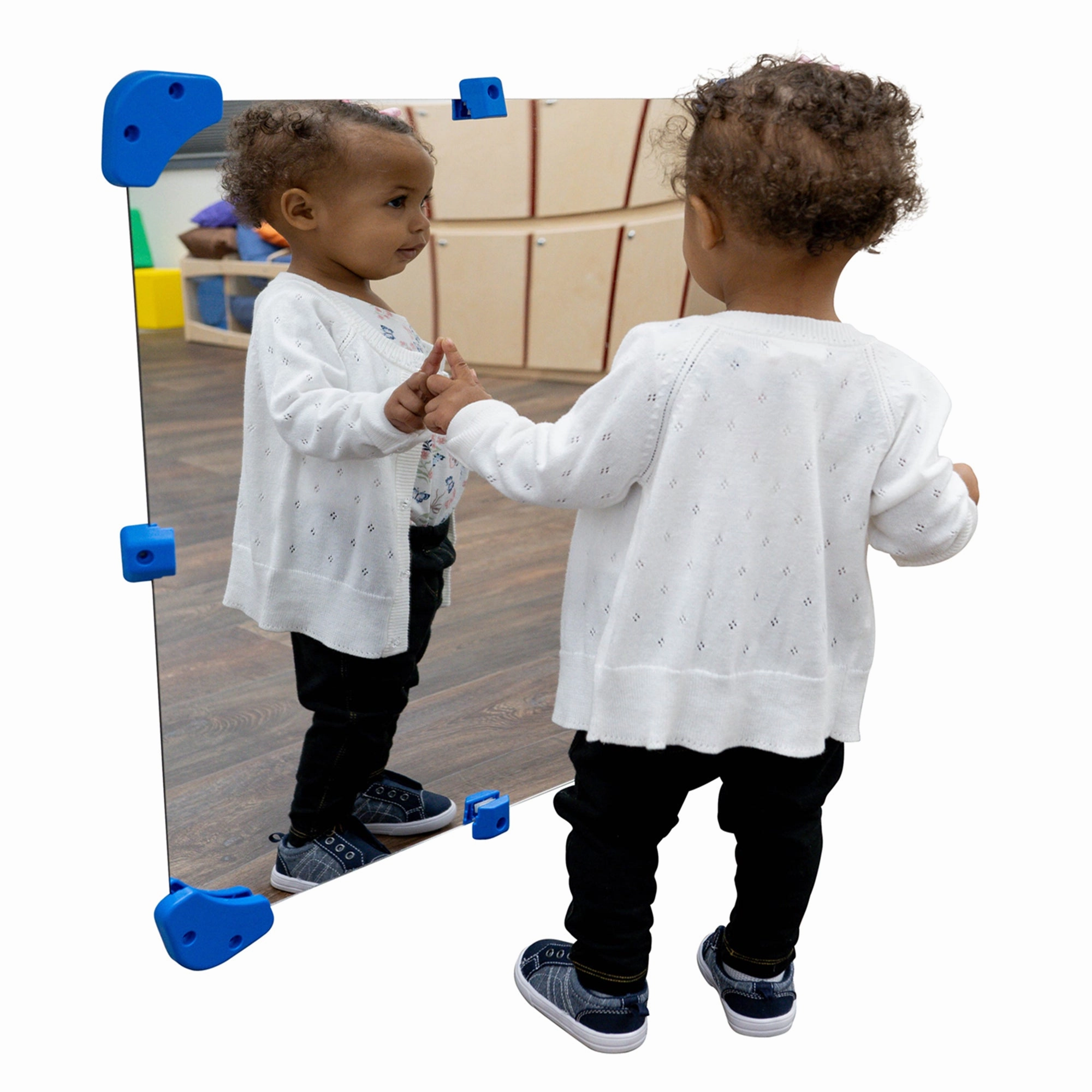 Children's Factory 24" Square Mirror  Interactive Play Mirror