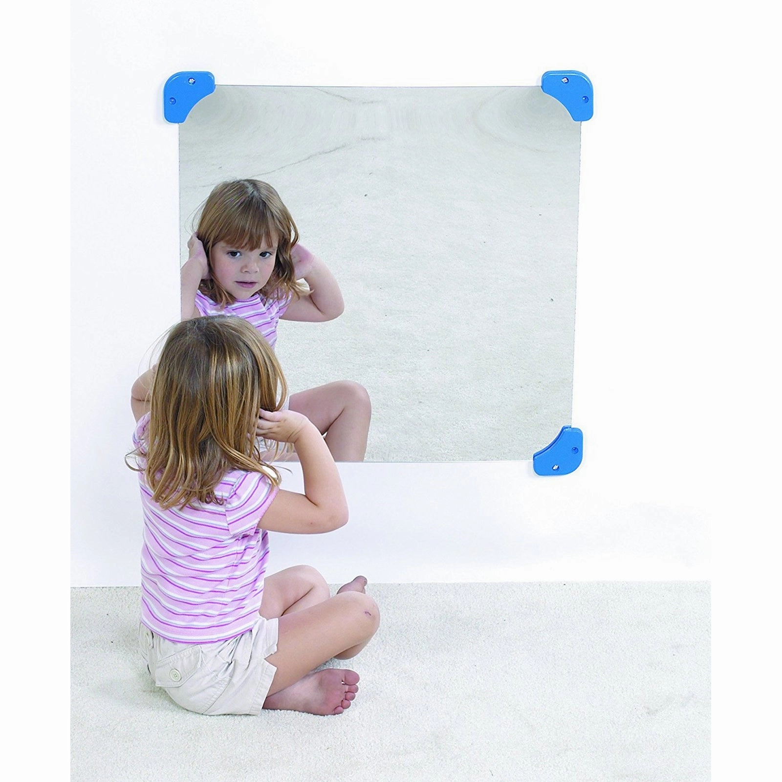 Children's Factory 24" Square Mirror  Interactive Play Mirror