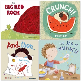 Childs Play Books 4-Piece Soft Cover Set on Friendship & Sharing