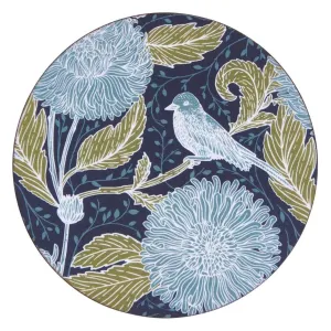 Chrysanthemum Bird Round Coaster - Set of 4