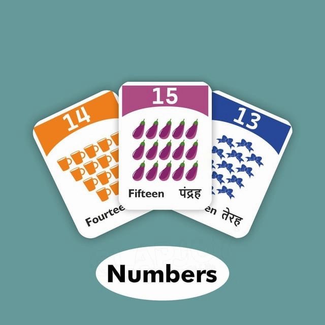 Clapjoy Shape, Colours And Numbers Flash Card For Kids Of Age 2 Years And Above