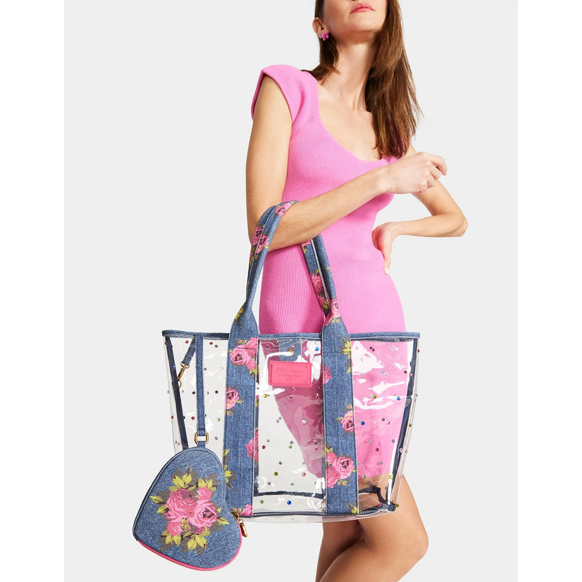 Clear Tote Denim Betsey Johnson Jewelry