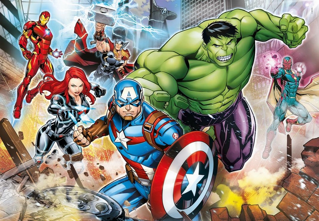 Clementoni 180 Piece SupeRColor Puzzle Marvel Avengers Featuring Black Widow