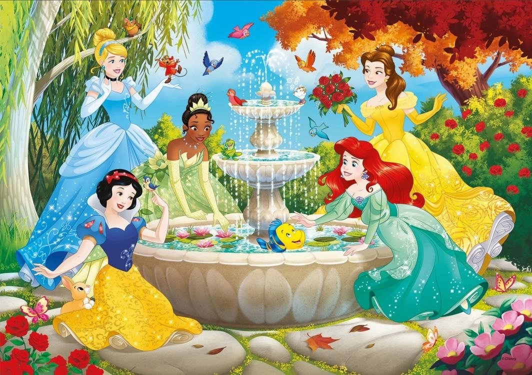 Clementoni 60 Piece SupeRColor Puzzle Disney Princess Fountain