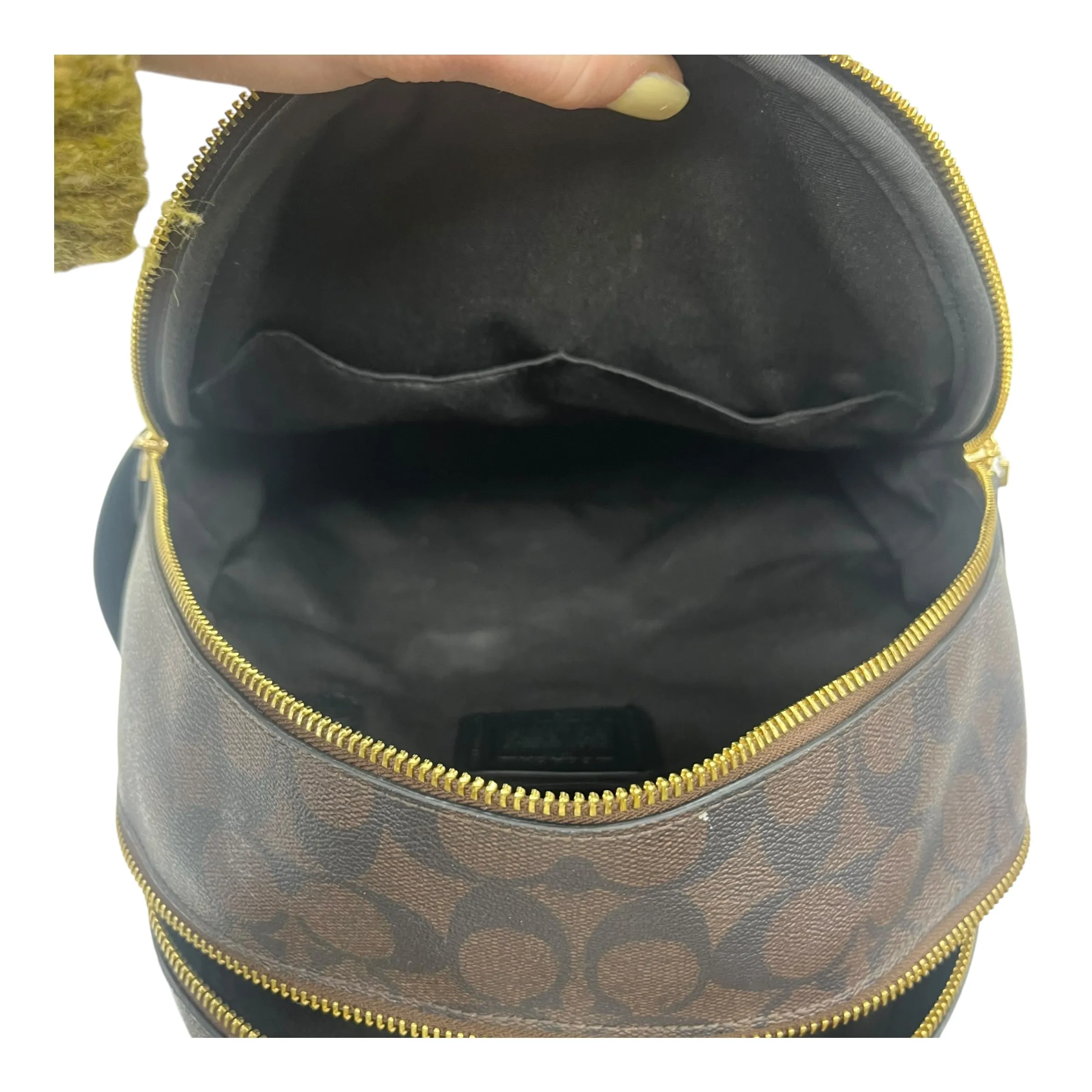 Coach Bags Backpack Designer By Coach In Black & Brown, Size:Medium