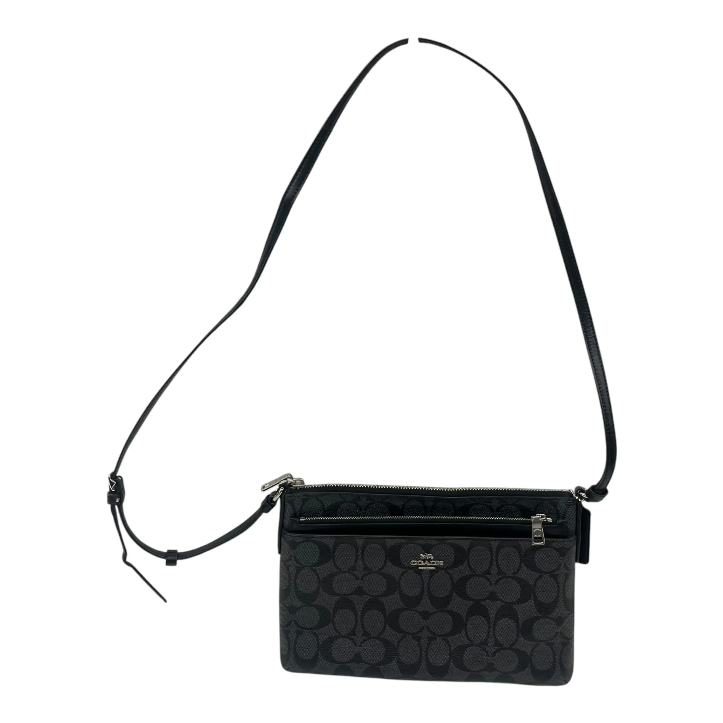 Coach Bags Crossbody Designer By Coach In Black & Grey, Size:Medium