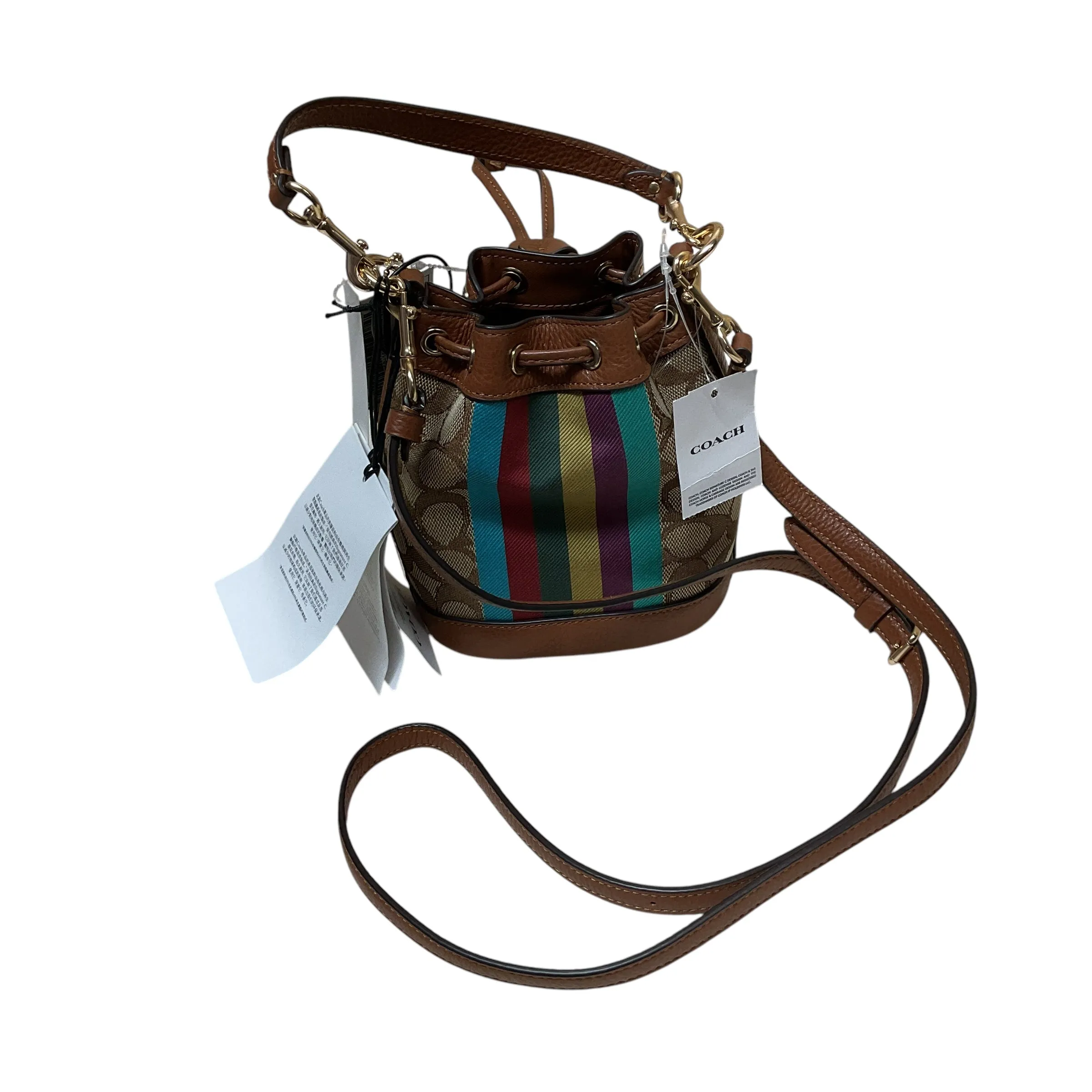 Coach Bags Crossbody Designer By Coach In Brown, Size:Small
