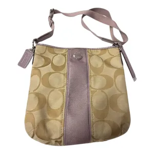 Coach Bags Crossbody Designer By Coach In Purple & Tan, Size:Medium