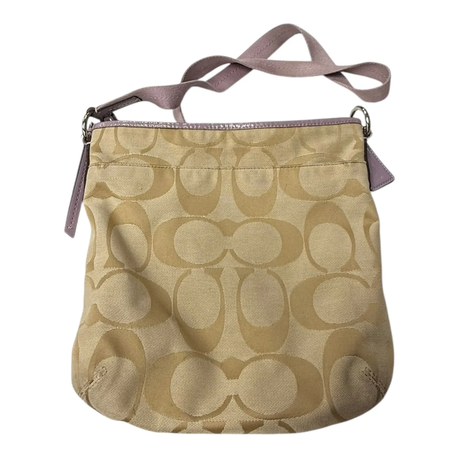 Coach Bags Crossbody Designer By Coach In Purple & Tan, Size:Medium