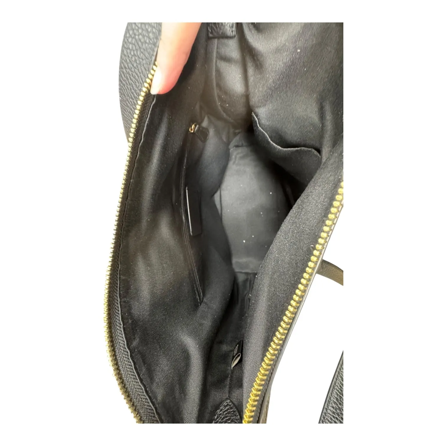 Coach Bags Handbag Designer By Coach In Black & Gold, Size:Medium