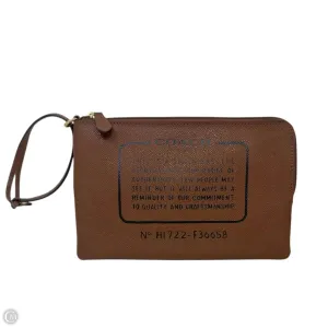 Coach Bags Story Patch Wristlet Pouch Designer By Coach, Size: Small