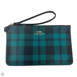 Coach Bags Tartan Wristlet Designer By Coach, Size: Small