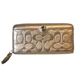 Coach Bags Wallet Designer By Coach In Gold, Size:Small