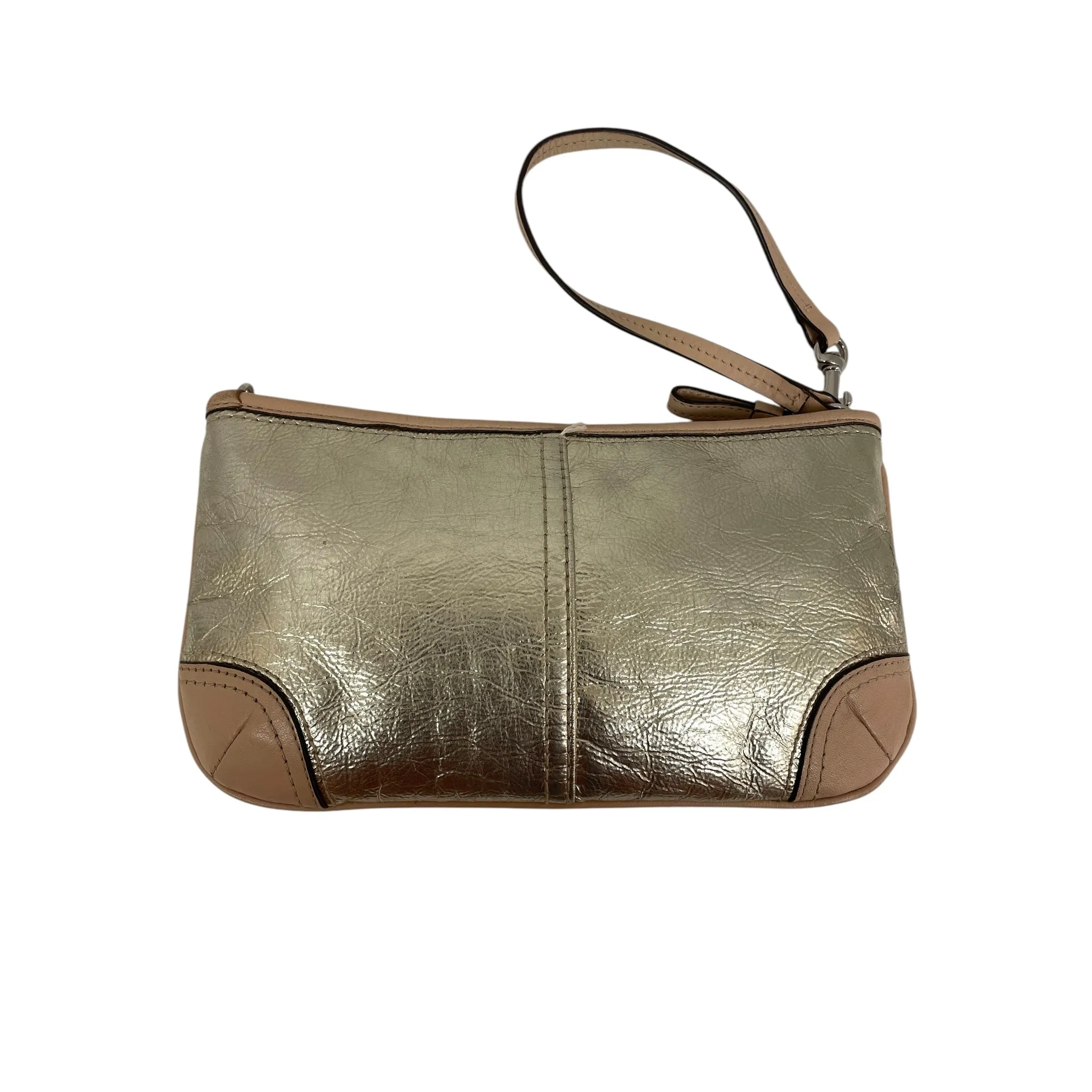 Coach Bags Wristlet Designer By Coach In Gold, Size:Medium