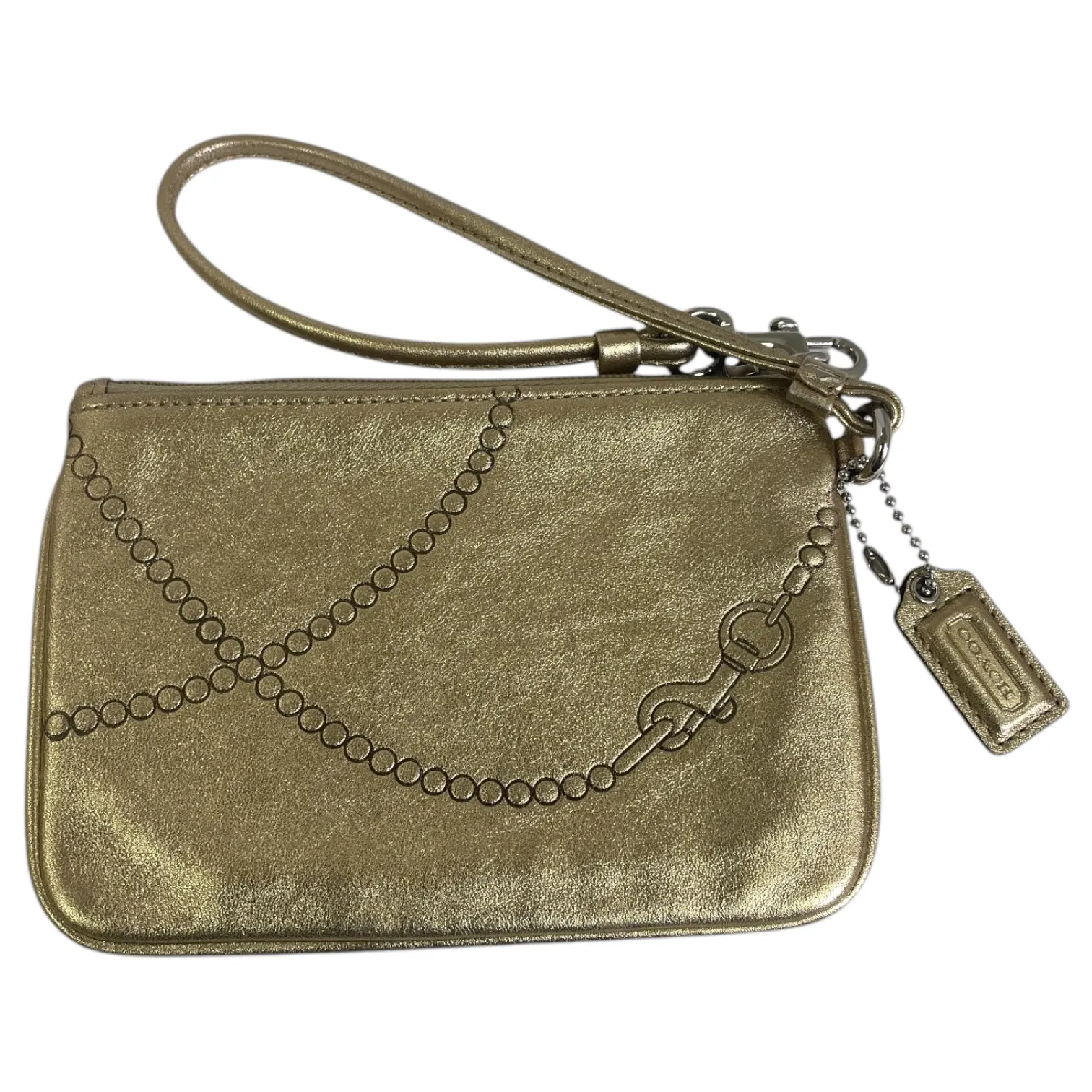 Coach Bags Wristlet Designer By Coach In Gold, Size:Small
