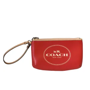 Coach Bags Wristlet Designer By Coach In Orange, Size:Small