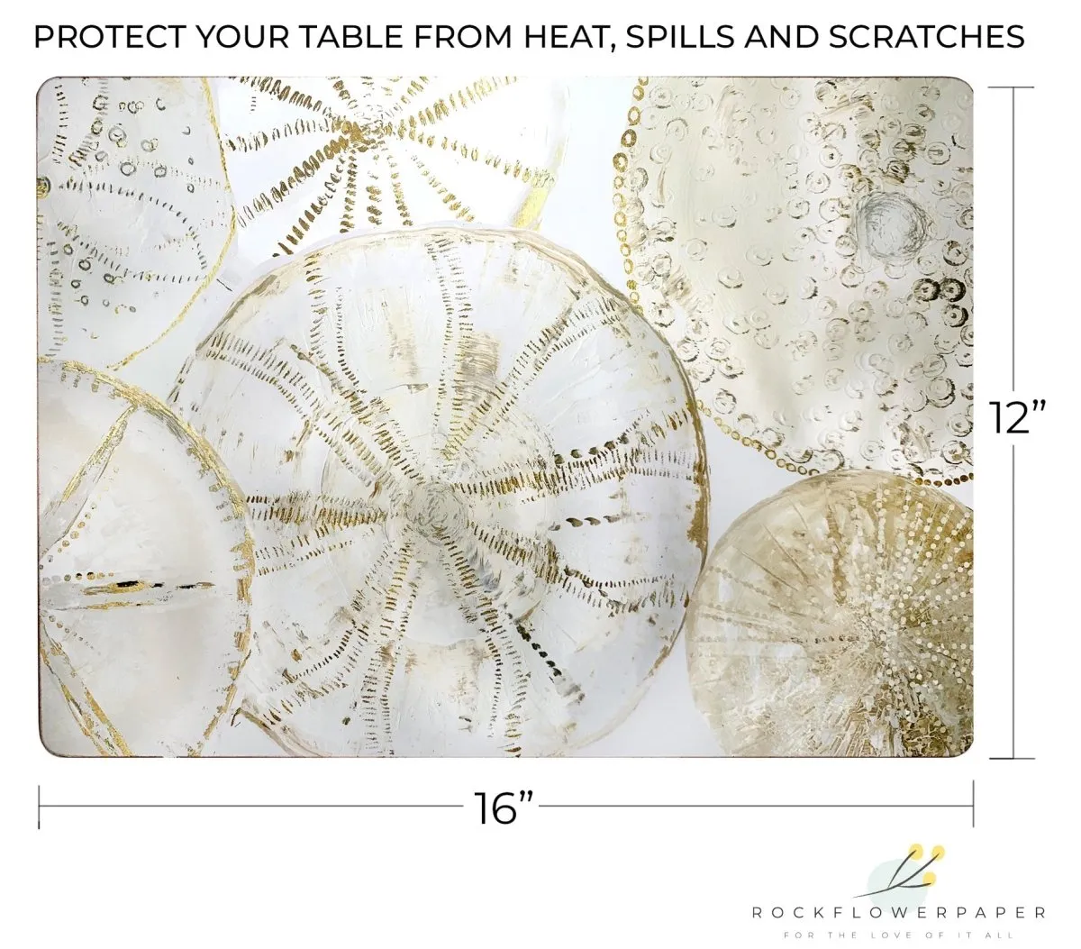 Coastal Shells Art Placemats - Set of 4