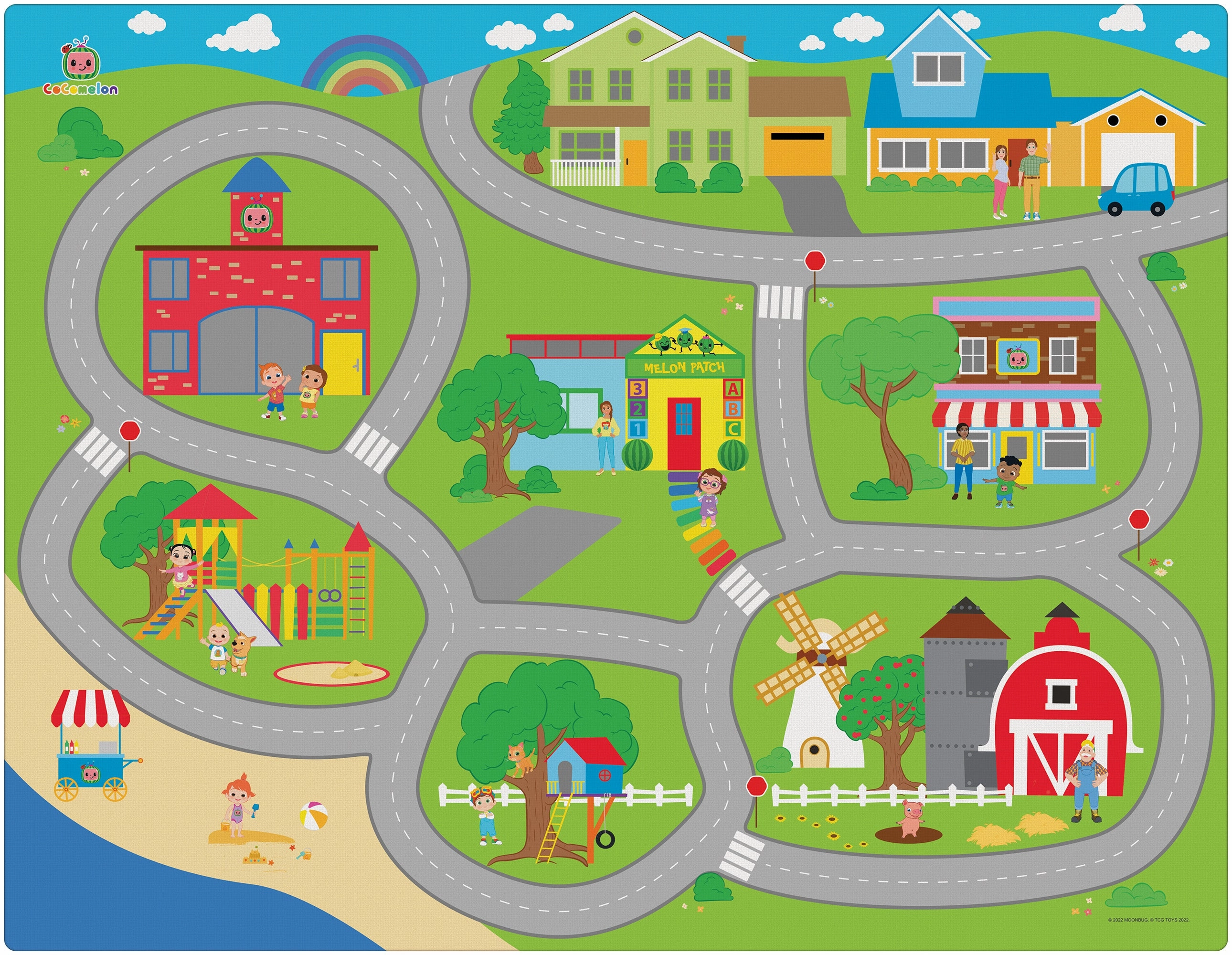 CocoMelon Jumbo MegaMat - Interactive Playmat for Toddlers
