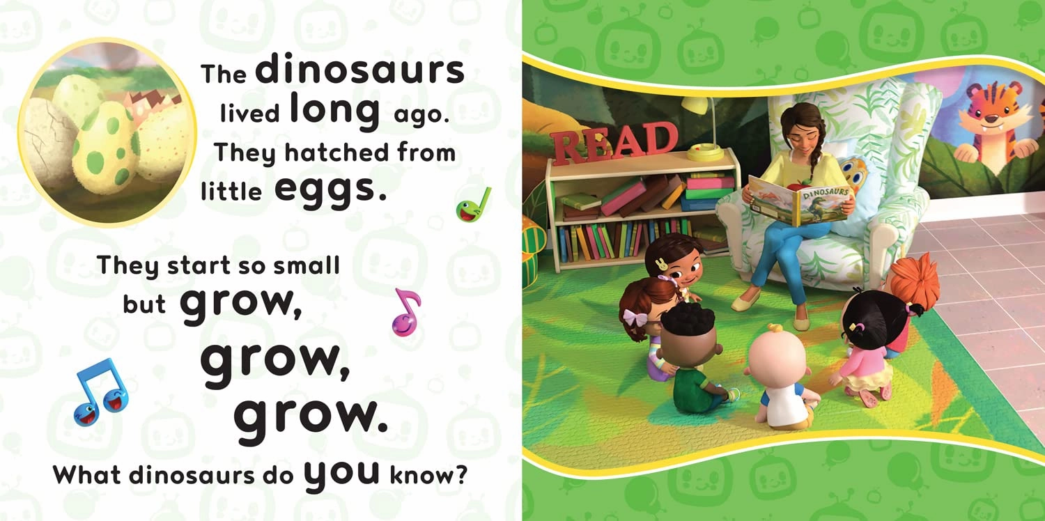 CoComelon Sing Song: DINOSAUR SONG Board Book for Ages 18 months Above