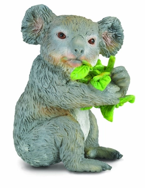 Collecta Koala Bear Eating Figure (Red)