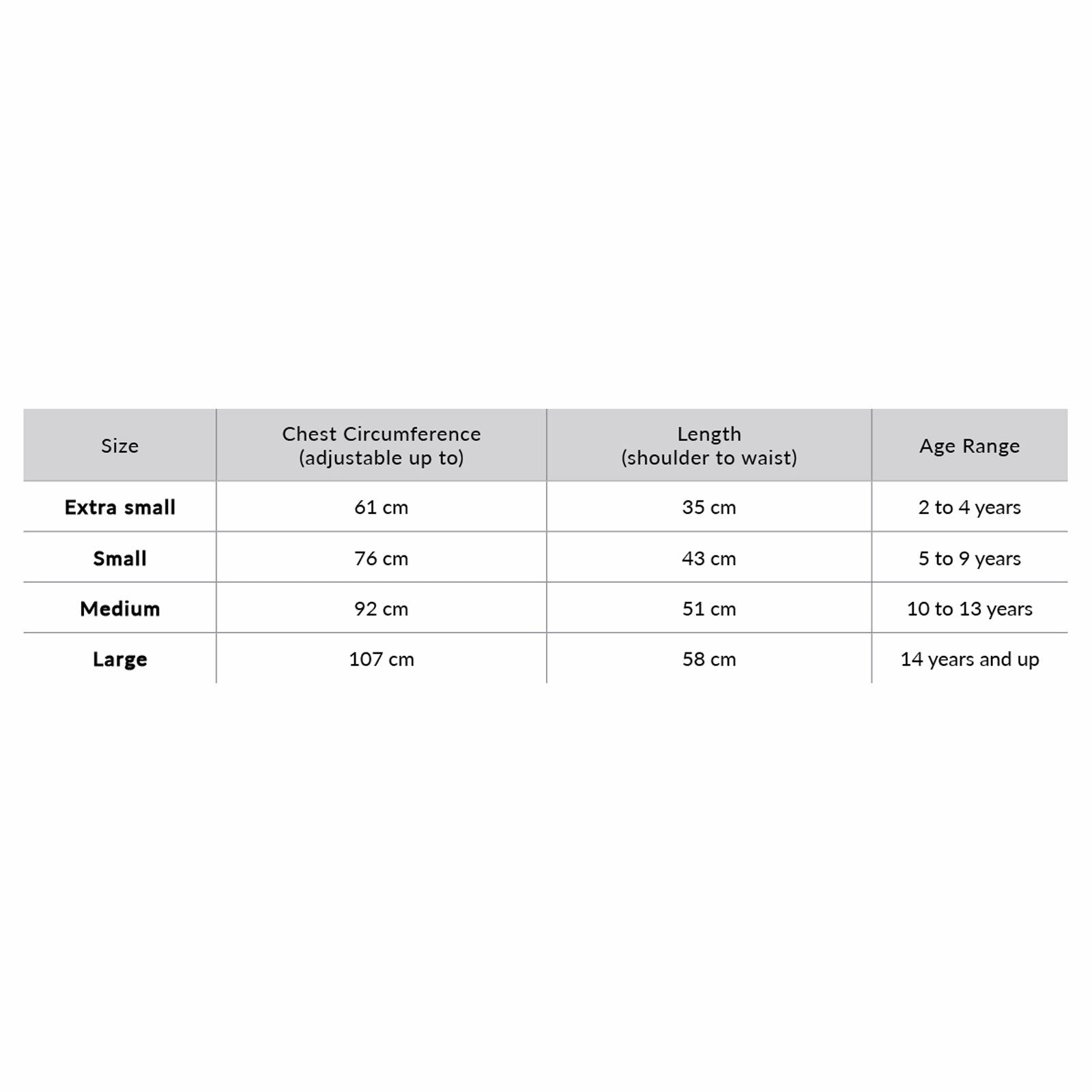 ComfyKidz Neoprene Deep Pressure Vest - Medium Size