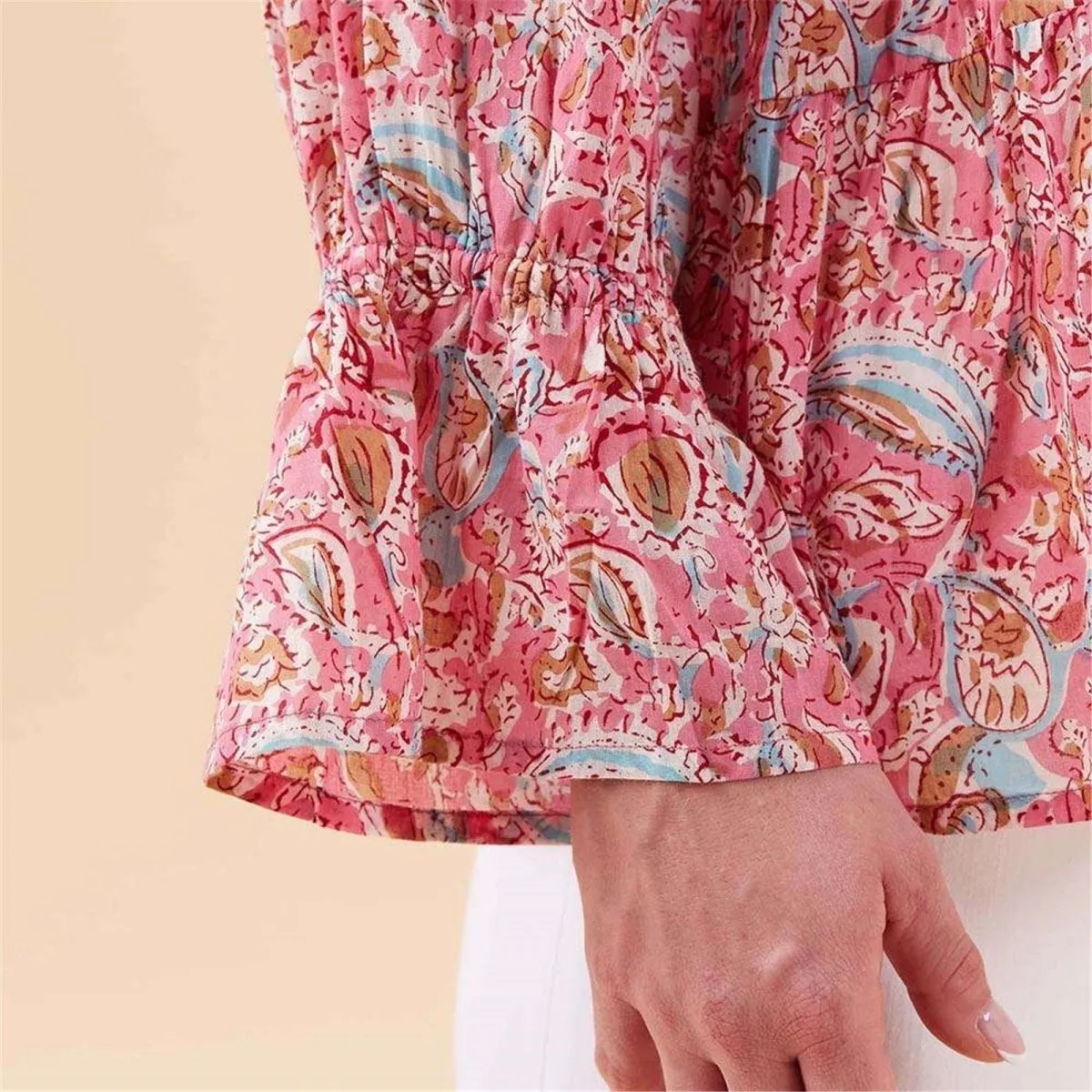 Cotton Blouse with Ruffle Sleeve Bundle