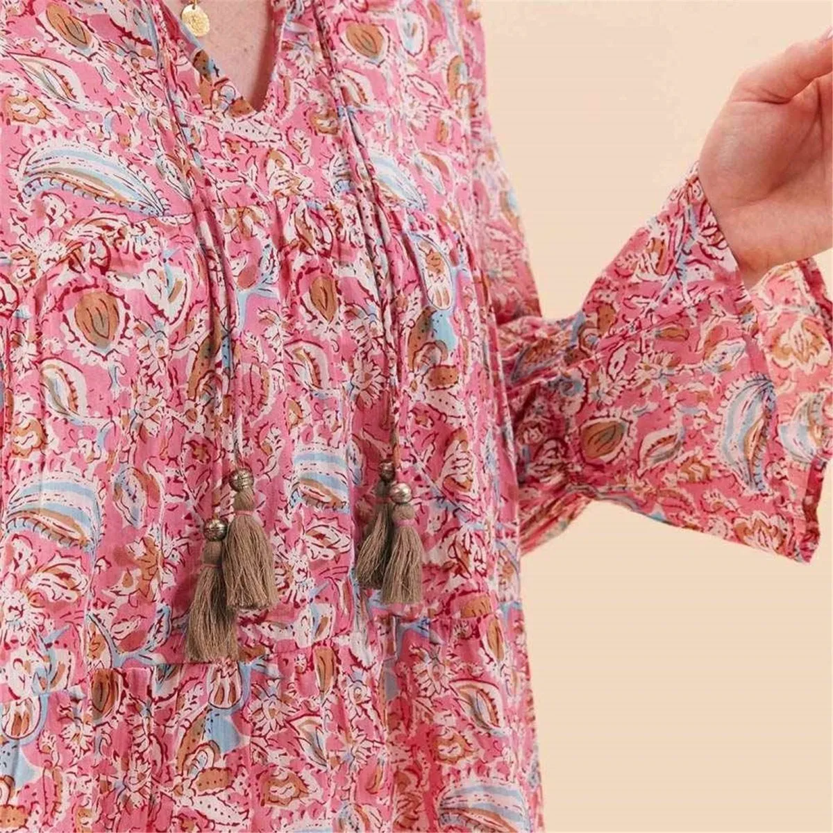 Cotton Blouse with Ruffle Sleeve Bundle