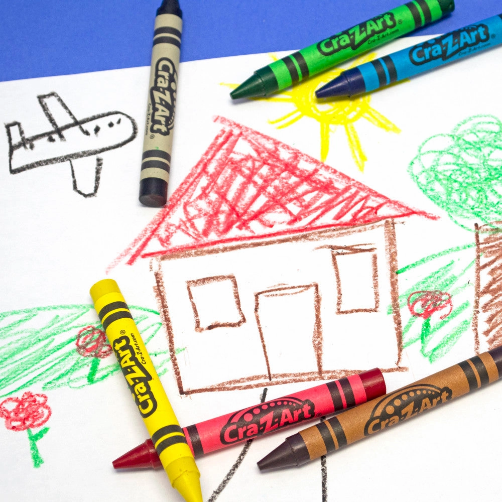 Cra-Z-Art Jumbo Crayons Classroom Pack - 400 Count, 8 Vibrant Colors