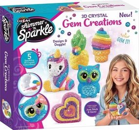 Cra-Z-Art Shimmer N Sparkle 3D Crystal Gem Creations