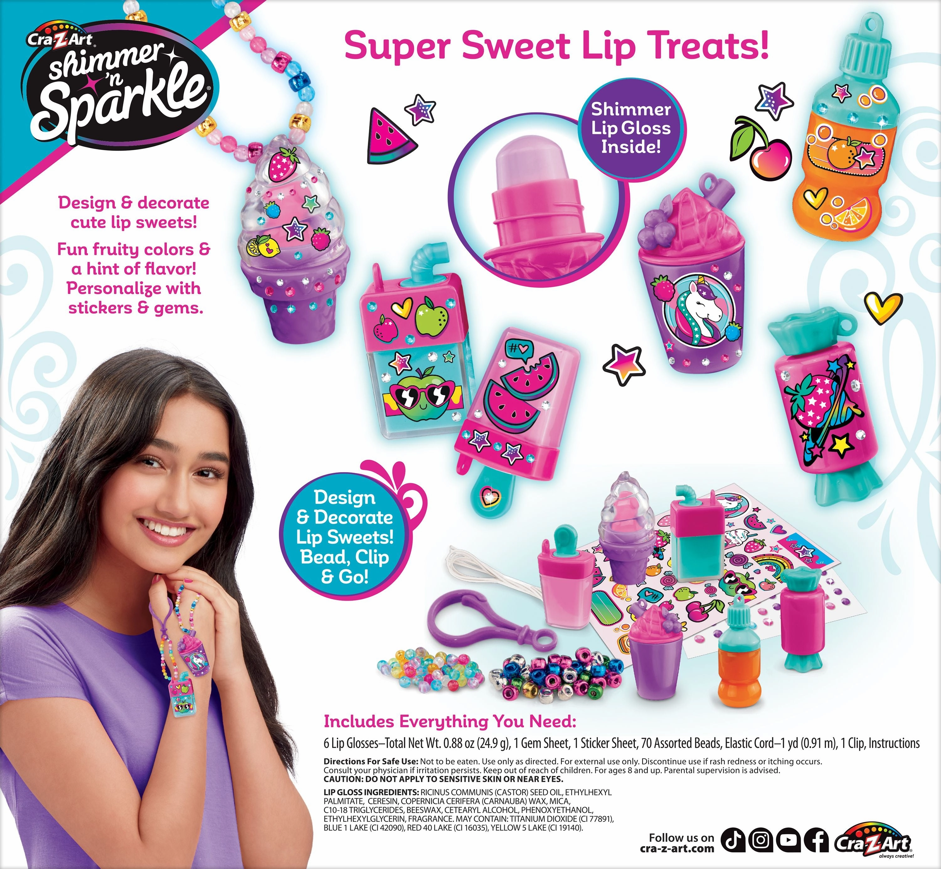 Cra-Z-Art Shimmer N Sparkle Sparkling Gem Lip Treats