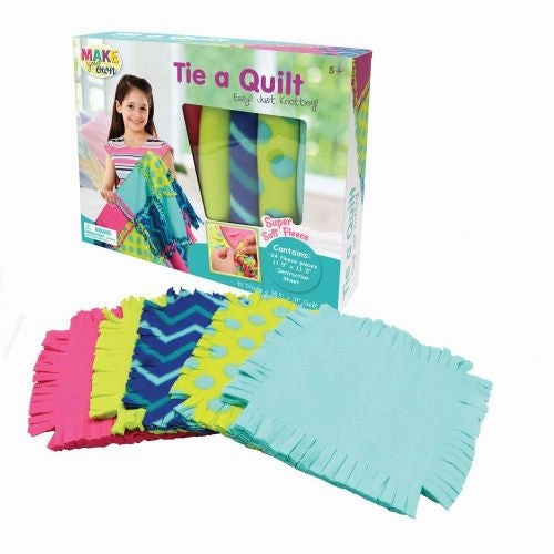 CraftBuddy DIY No-Sew Quilt Making Kit - Colorful Fabric