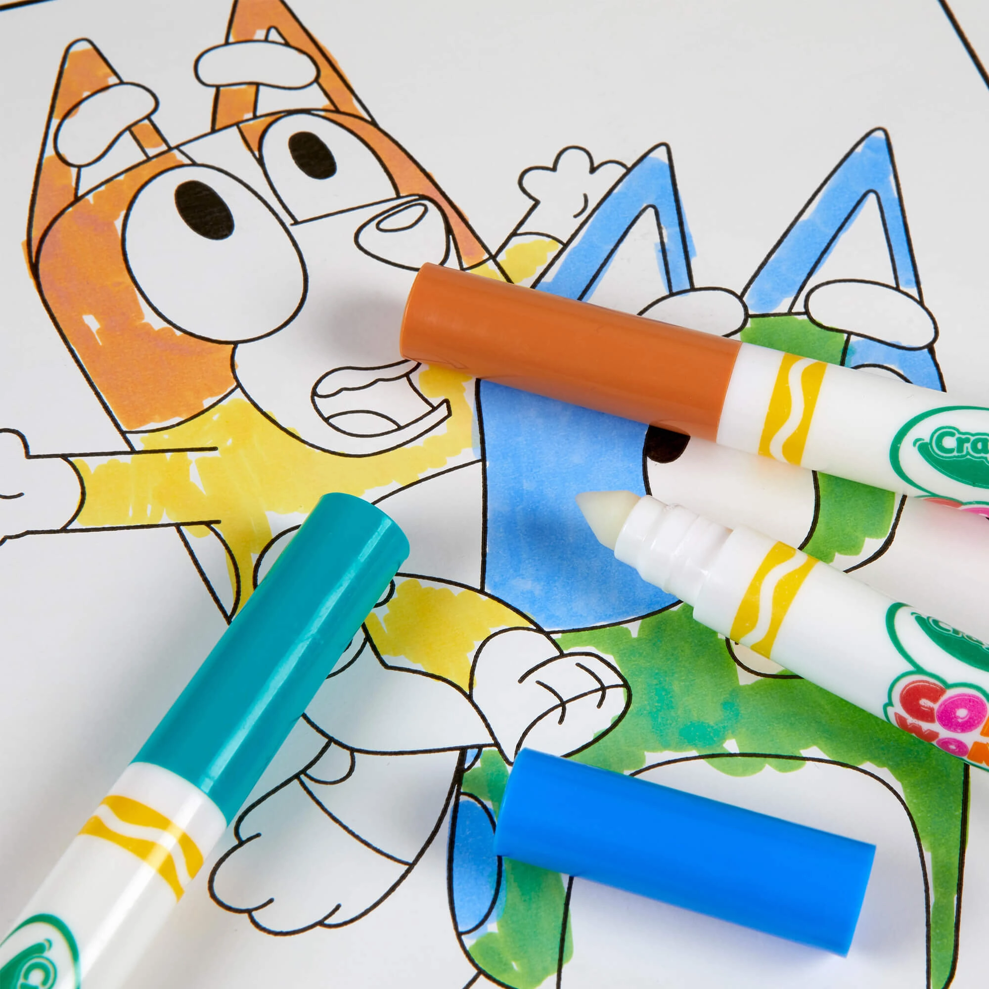 Crayola Colour Wonder Bluey Mess Free Colouring Book for Ages 3 and Up