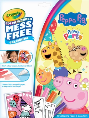 Crayola Colour Wonder Peppa Pig Mess Free Colouring Book for Ages 3 