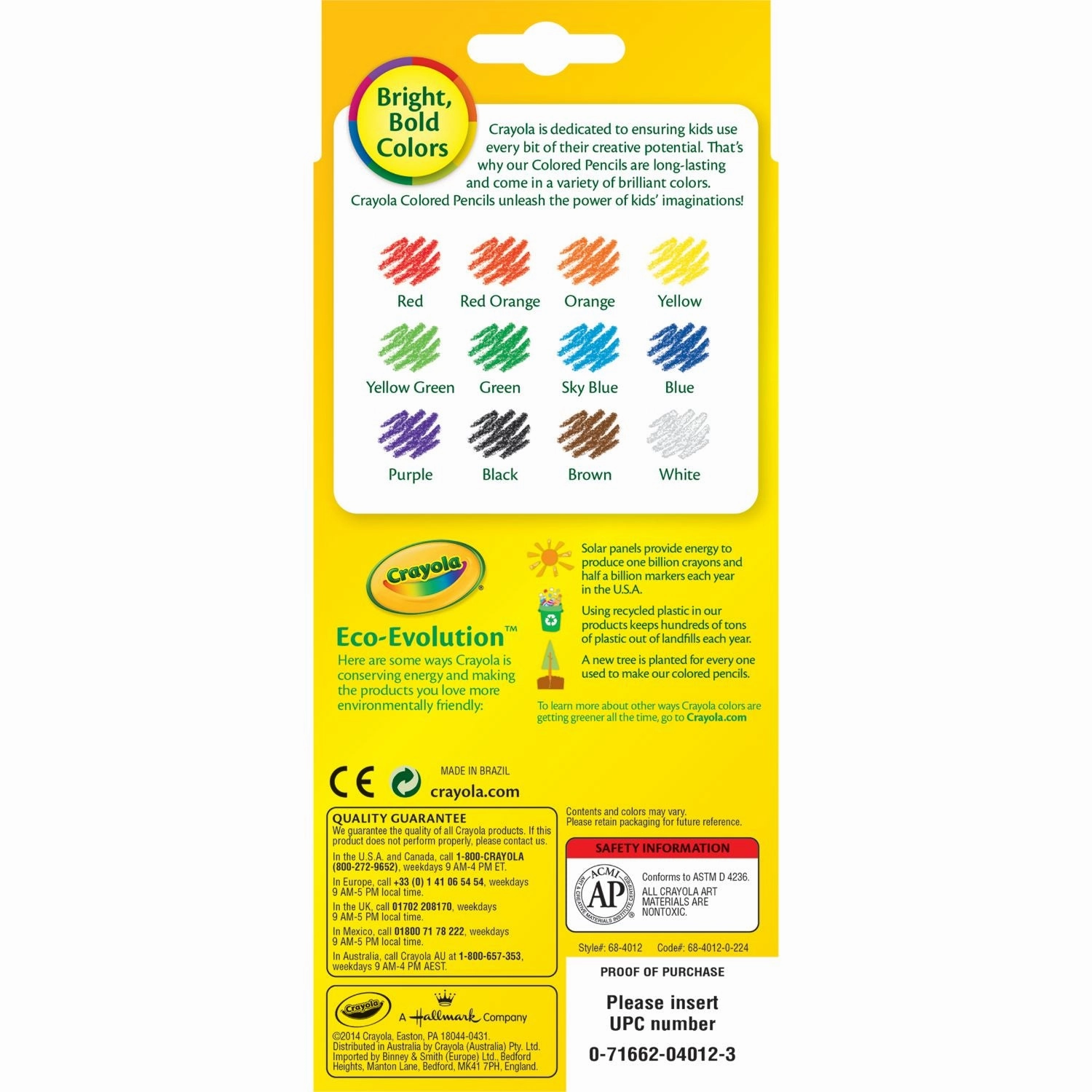 Crayola Full Size Coloured Pencils 12 Pack